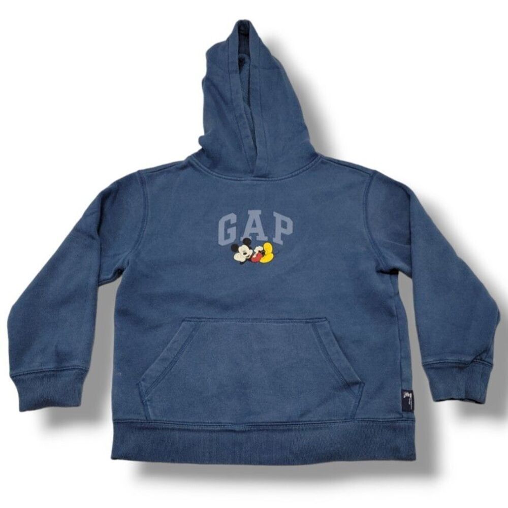 Gap Disney Sweatshirt Size Medium (8) Kids Mickey Mouse Pullover Hoodie Graphic